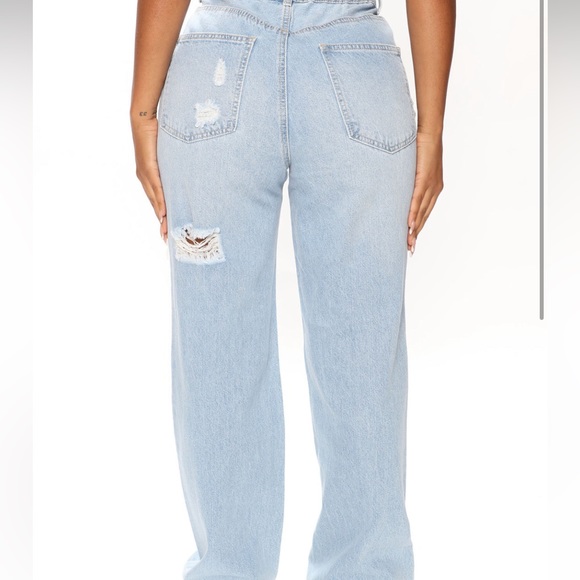 FN Ripped Straight Leg Light Jeans - Picture 2 of 2